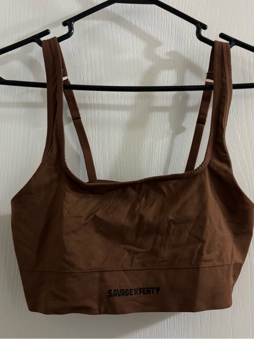 Savage X Fenty Brown Seamless Crop Bralette